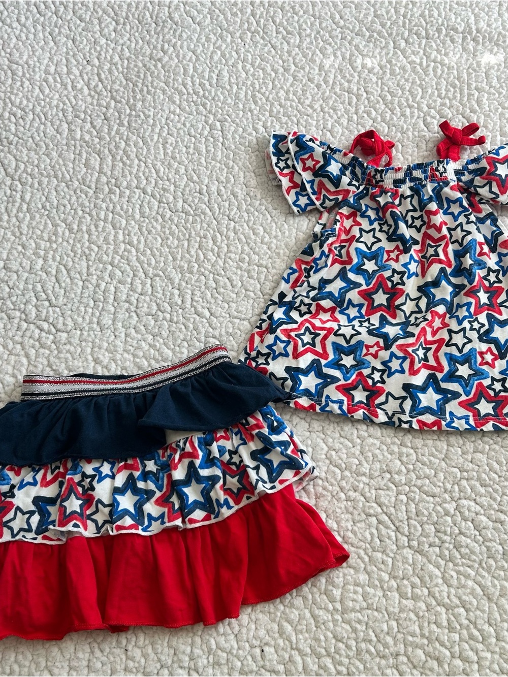 Way to Celebrate Patriotic Star Outfit Set – Size 2T